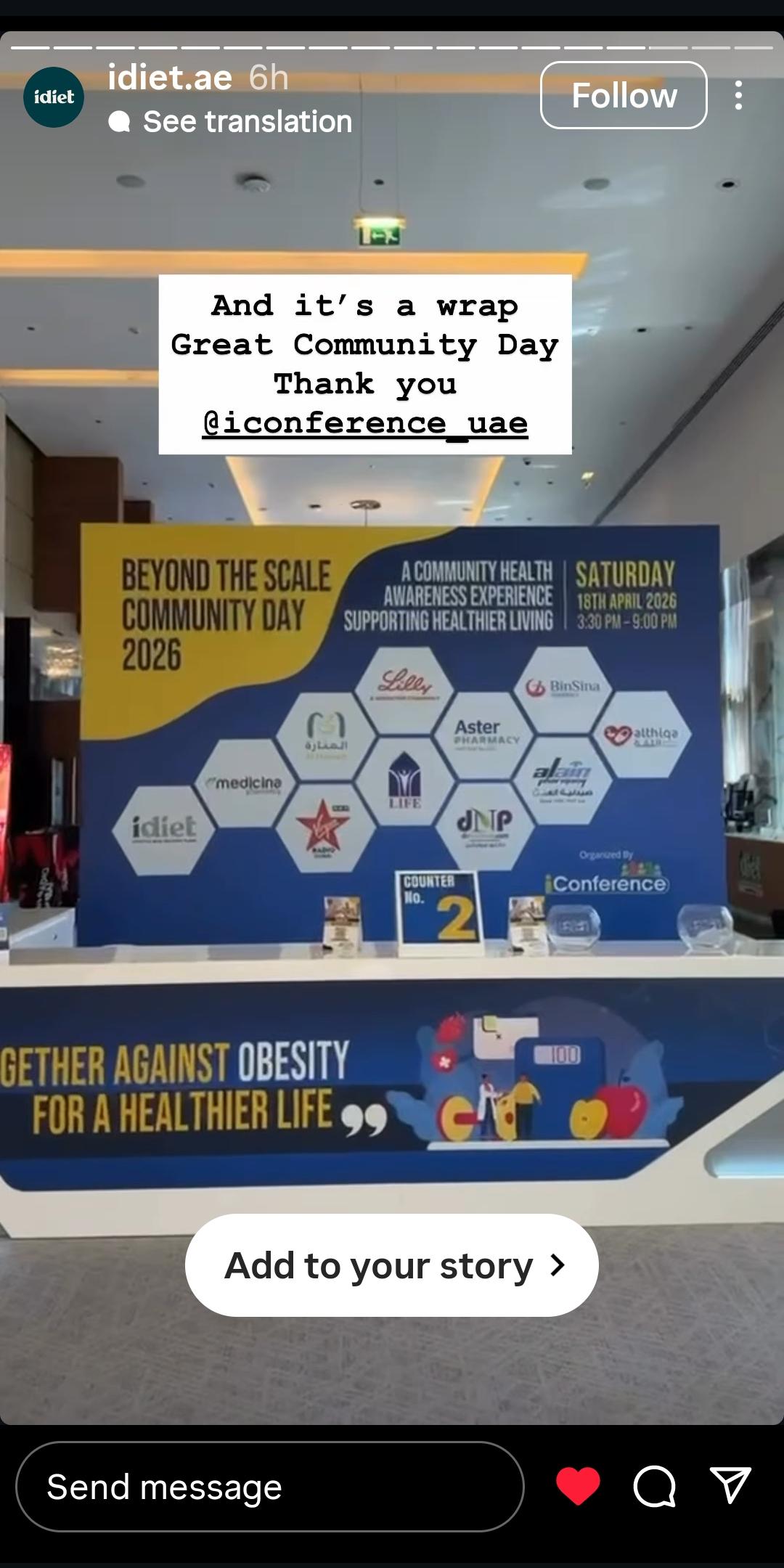 iDiet During Event